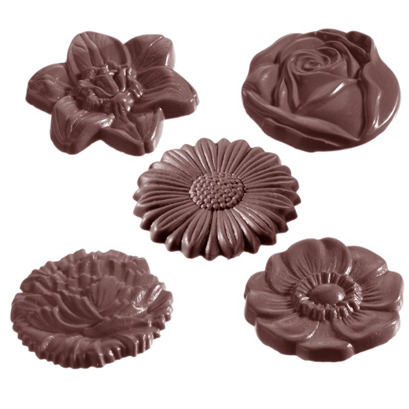 NEU SCHOKOLADENFORM 3 x 7 PRALINE MEDAILLONS NEW chocolate mold PRALINES # 530 