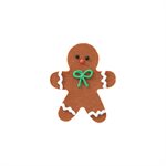 GINGERBREAD MAN, FONDANT, 1.3 IN X 2 IN, 48 PCS