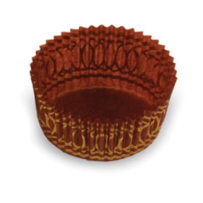 LARGE PASTRY CUP, BROWN / GOLD