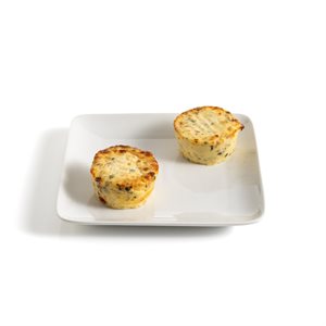 BACON CRUSTLESS QUICHE, 4 OZ, 60 PC