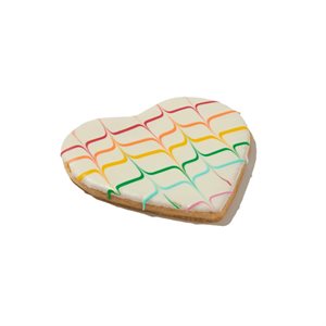 COOKIE, RAINBOW HEART, 2OZ, 24PC