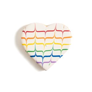 RAINBOW HEART COOKIE, 2 OZ, 24 PCS