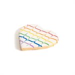 RAINBOW HEART COOKIE, 2 OZ, 24 PCS