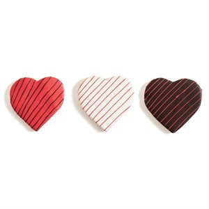 HEART TRIO COOKIES, 2 OZ EA, 24 PCS 