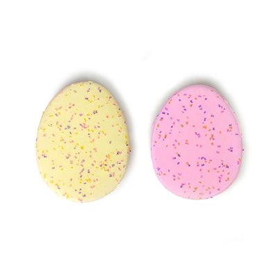 Assorted Dipped Egg Cookies with Sprinkles