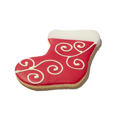 HOLIDAY STOCKING COOKIES, 4 IN X 4 IN, 2 OZ, 24 PCS 