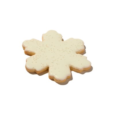 SNOWFLAKE COOKIES, 4.3 IN X 3.7 IN, 2 OZ, 24 PCS 