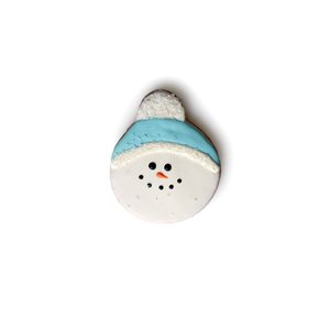 SNOWMAN FACE COOKIES, 3.5 IN Ø, 2 OZ, 24 PCS 