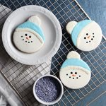 SNOWMAN FACE COOKIES, 3.5 IN Ø, 2 OZ, 24 PCS 