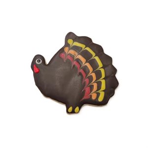 HARVEST TURKEY COOKIE, 4.3 IN X 4.3 IN, 2 OZ, 24 PCS 