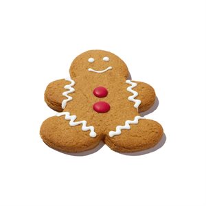 TRADITIONAL GINGERBREAD FOLK COOKIES, 4.9 IN X 3.9 IN, 2 OZ, 24 PCS 
