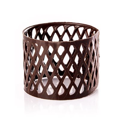 LATTICE RING, DARK CHOCOLATE