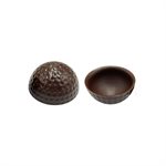 HALF GOLF BALL DARK CHOCO,  40MM, 54PCS