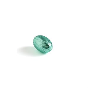 TURQUOISE FOIL WRAPPED EGG, DARK CHOC, 312 PCS, 8 G 