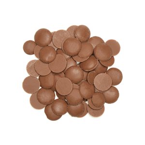 GLAZE MILK COINS, NATURAL, 22 LB