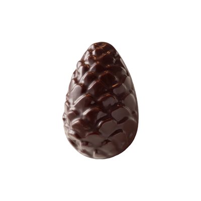 PINE CONE PRALINE, DARK CHOCOLATE, 45 PCS