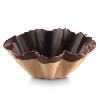 WAFFLE CUP CHOCOLATE COATED, 105MM, 48PCS