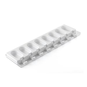 Mould silicone Mini magnum for 8 pieces 6.8x3.7 cm P. 1.8 cm