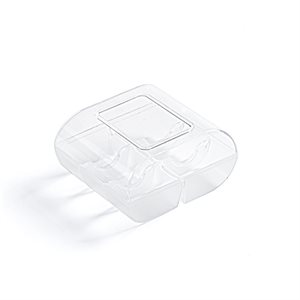 CLEAR 6 CAVITIES MACARON BOX W / LID, 1EA