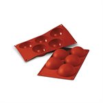 TERRACOTTA SILICONFLEX NACKED ITEM NR.5 HALF-SPHERES ¯80 MM H 40 MM