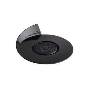 SET 100 COMPOSTABLE BLACK TRAYS - ROUND .86 MM