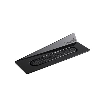 SET 100 COMPOSTABLE BLACK TRAYS - RECT 140X40MM