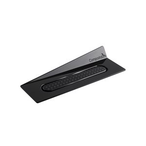 SET 100 COMPOSTABLE BLACK TRAYS - RECT 140X40MM