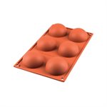 TERRACOTTA SILICONFLEX NACKED ITEM NR.6 HALF-SPHERES ¯70 MM H 35 MM
