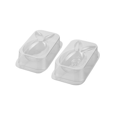 LUCKY BUNNY 2 THERMOFORMED MOULDS 110X111 H 205MM