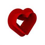 LEVEL HEARTS 35 - SILICONE MOULD N.8 80X66H12MM