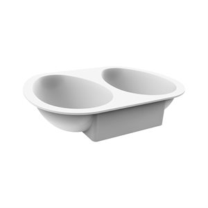 HALF EGGS 385 - SILICONE MOULD N.2 145X102H46MM