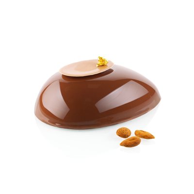 HALF EGGS 385 - SILICONE MOULD N.2 145X102H46MM