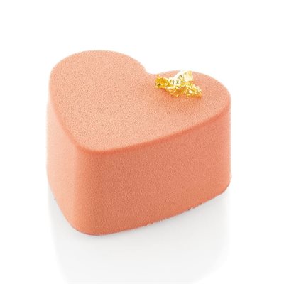 SQ086 HEART 155 - SILICONE MOULD N.24 78X73H40MM