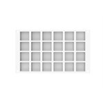 QUADRATO XS20 - SILICONE MOLD N24 36.8X36.8H15.8MM