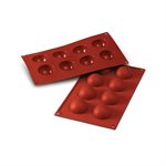 TERRACOTTA SILICONFLEX NACKED ITEM NR.8 HALF-SPHERES ¯50 MM H 25 MM
