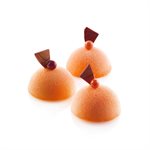 TERRACOTTA SILICONFLEX NACKED ITEM NR.8 HALF-SPHERES ¯50 MM H 25 MM