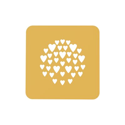 STENCIL CUORE - SET 2 SILICONE MOLDS ¯100 H 1 MM