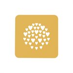 STENCIL CUORE - SET 2 SILICONE MOLDS ¯100 H 1 MM