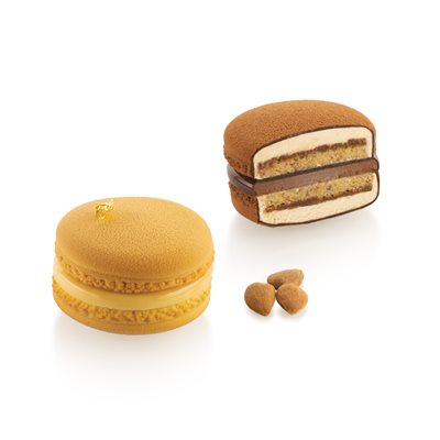 MACARON 110 - SET 2 SILICONE MOULDS N. 8 ¯65 H 17 MM + ¯65 H 6 MM