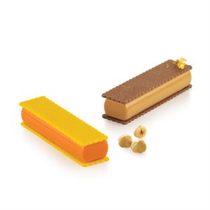 SWEET RECTANGLE 85 - SILICONE MOULD N.8 128X33 H 21 MM + CUTTER