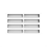 SWEET RECTANGLE 85 - SILICONE MOULD N.8 128X33 H 21 MM + CUTTER