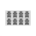 TEDDY BEAR 68 - SILICONE MOULD N.8 79X56 H 27 MM