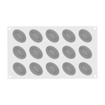 PLEINCOEUR OVAL 28 - SILICONE MOLD N.15 53X36H25MM