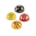 CHOCO STAMP A - 4 STAMPS HANDLE + 4 SILICONE MOULDS ¯ 31 H 17 MM