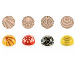 CHOCO STAMP A - 4 STAMPS HANDLE + 4 SILICONE MOULDS ¯ 31 H 17 MM