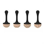CHOCO STAMP A - 4 STAMPS HANDLE + 4 SILICONE MOULDS ¯ 31 H 17 MM