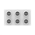 MARITOZZO 135 - SET 2 SILICONE MOULDS N.6 ¯68 H 40 MM + N.12 68 X 31 H 25 MM