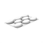 OVAL 80 - SILICONE MOULD N.8 80X52 H 30 MM
