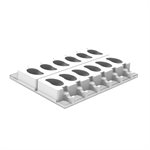 GEL20 MANGO - SET 2 SILICONE MOULDS 82X54 H 43 MM + 50 STICKS + TRAYS