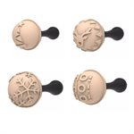 CHOCO STAMP B - 4 STAMPS HANDLE + 4 SILICONE MOULDS ¯31 H 17 MM